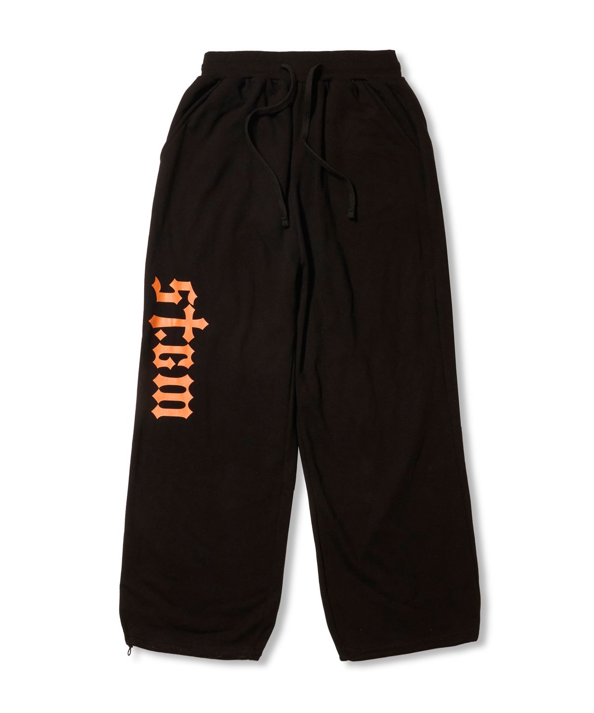 스티그마(STIGMA) STGM Logo Super Wide Jogger Pants Black