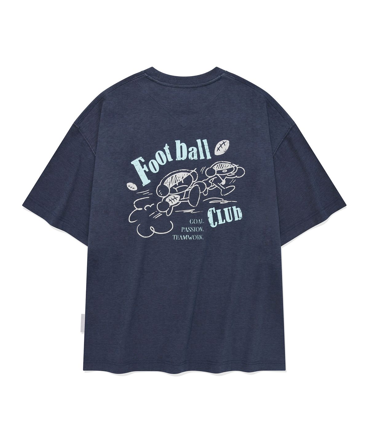 디써티원(DTHIRTYONE) Signal boy Football Club T-shirt (PIGMENT NAVY)