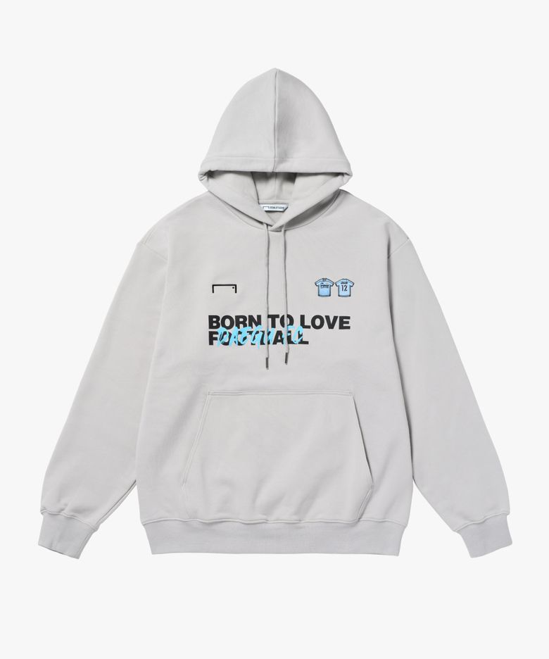 BORN TO LOVE DAEGU HOODIE-LIGHT GREY