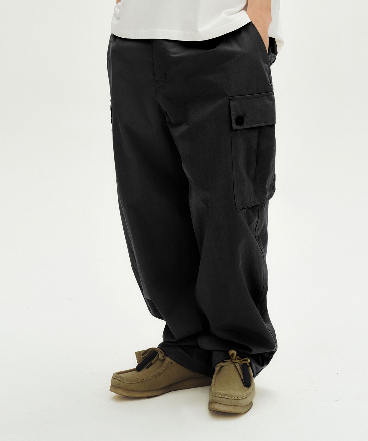 카네이테이(KANEITEI) UTILITY CARGO PANTS (BLACK)