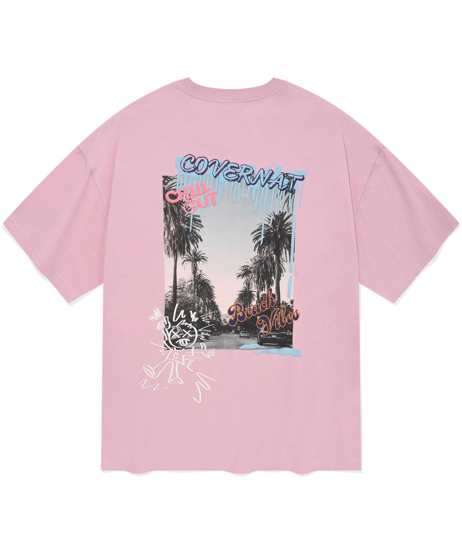 Tシャツ・カットソー COVERNAT Plenty Street T-Shirt Pink MUSINSA | COVERNAT Plenty Street T-shirt pink