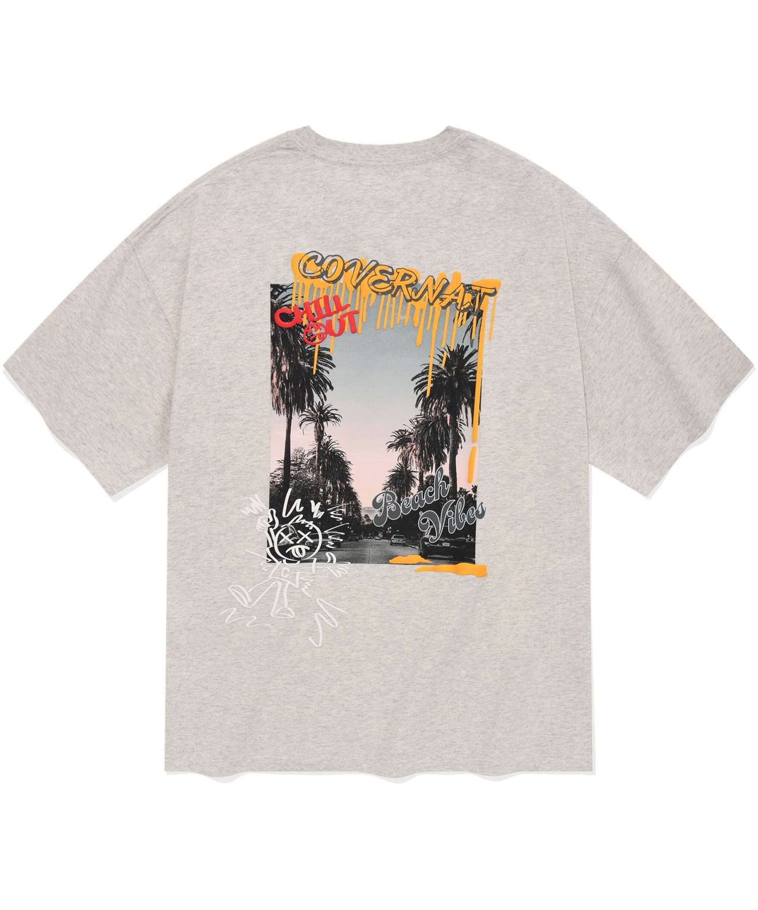 Tシャツ・カットソー COVERNAT Plenty Street T-Shirt Oatmeal Logo T-shirt | Beige | Jack & Jones®