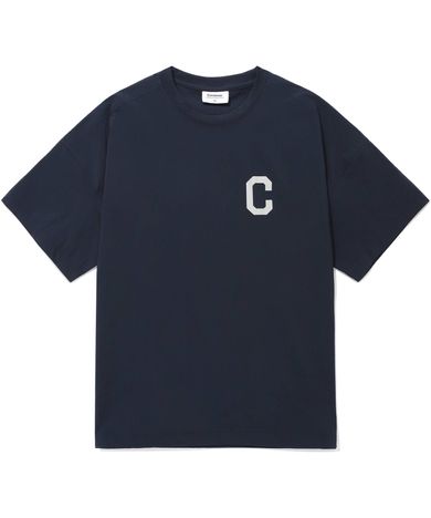 커버낫(COVERNAT) 컬리지 테크 나일론 티셔츠 네이비