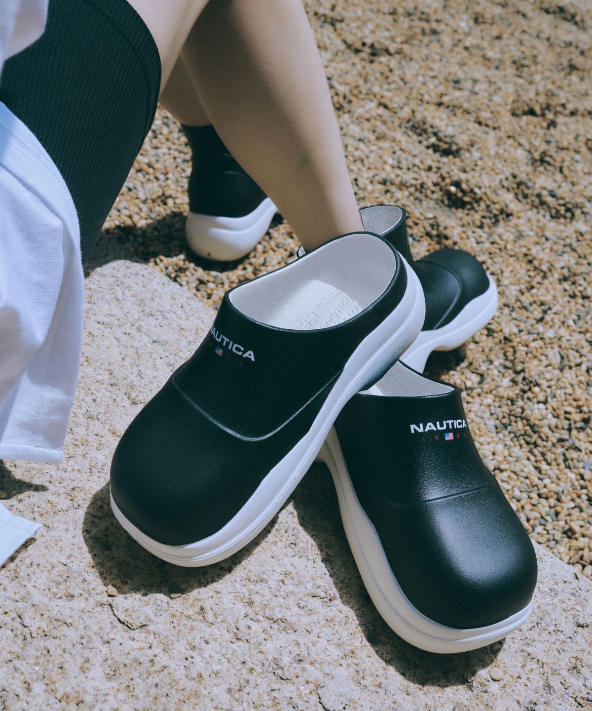 노티카(NAUTICA) NTC x 락피쉬 헤이든 클로그(블랙)