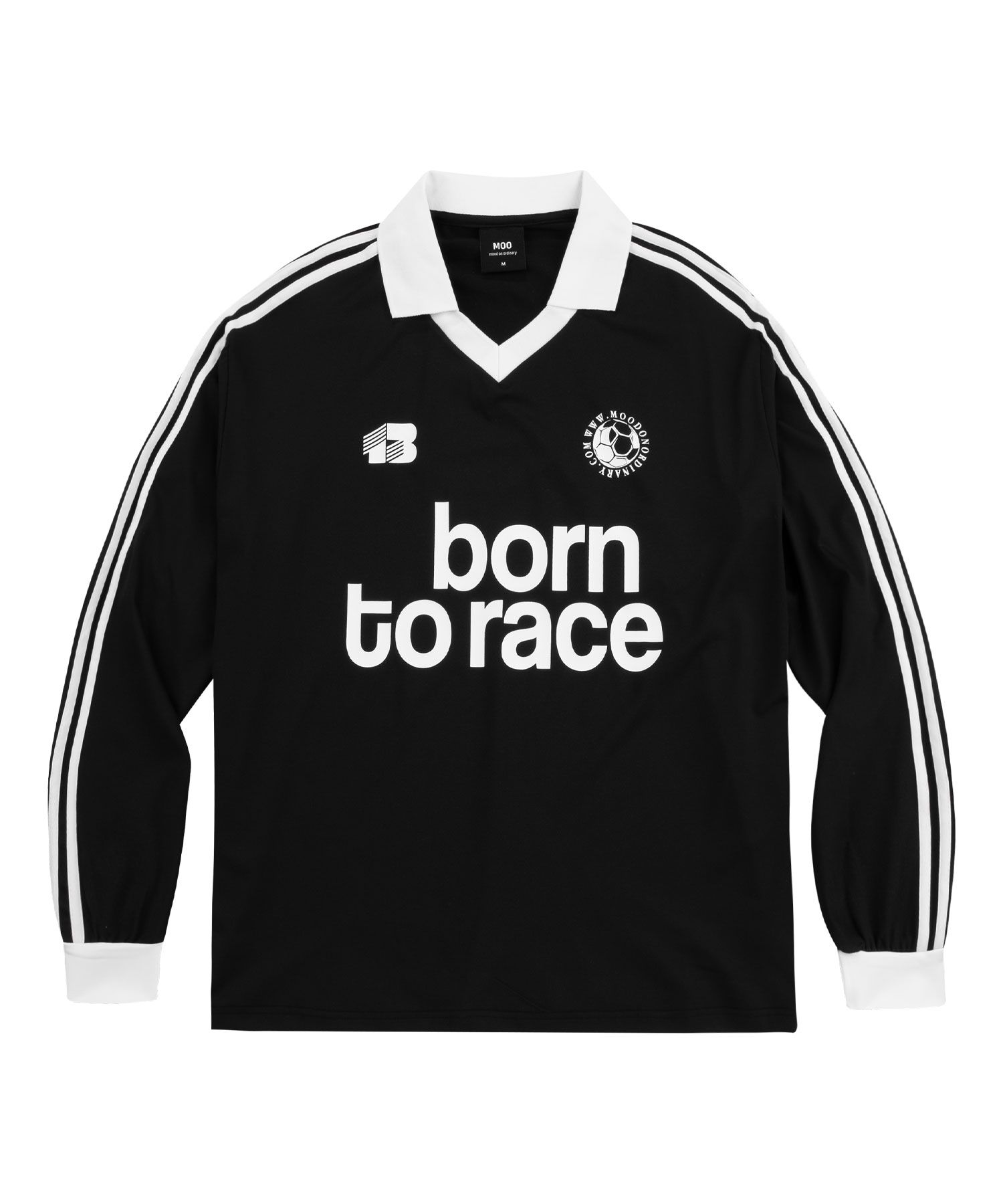 Tシャツ・カットソー [EASY NO EASY] LONG SLEEVE FOOTBALL JERSEY MUSINSA | MOO This Track Long Sleeve Football Jersey - Black