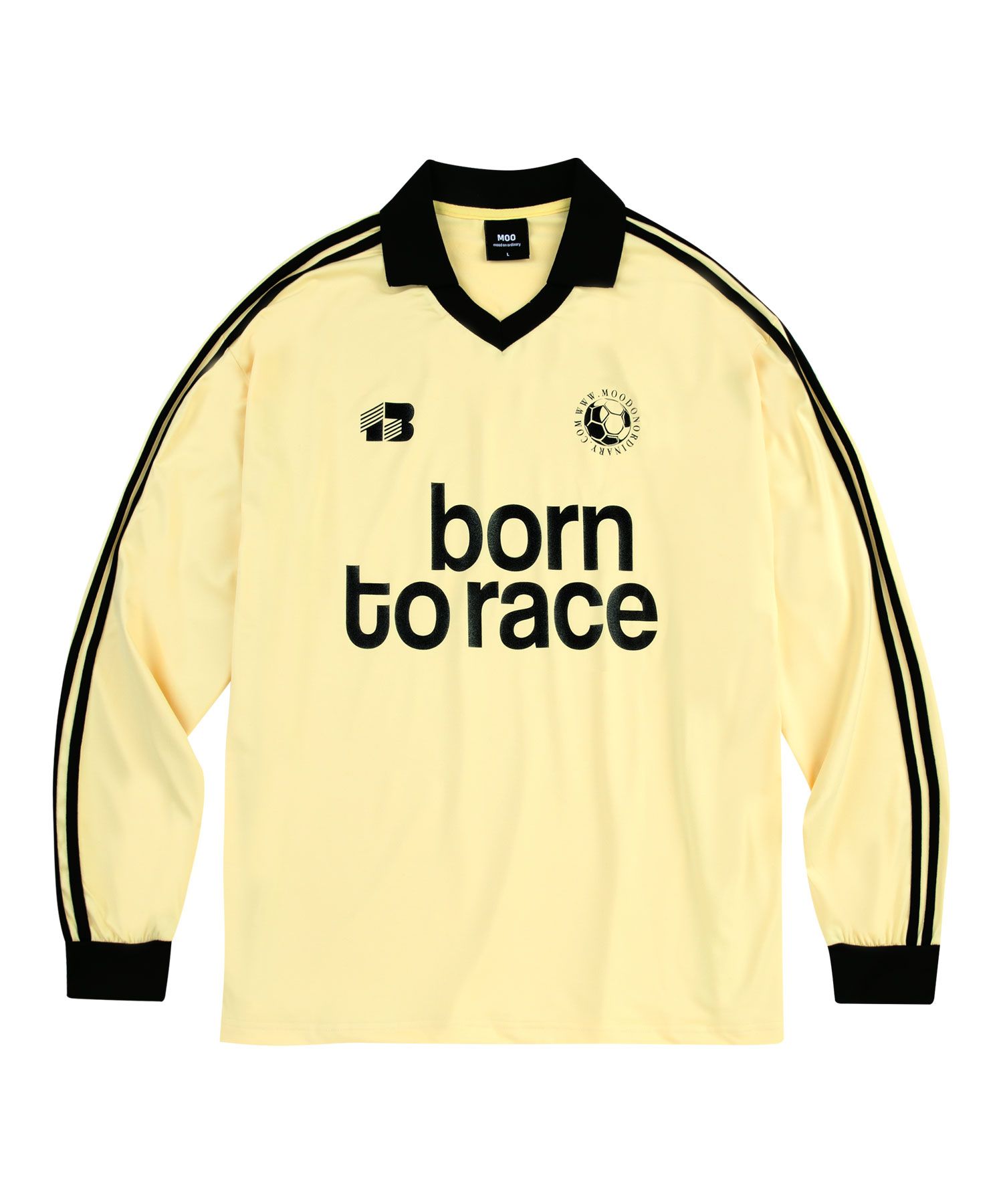 MUSINSA | MOO Bon Track Long Sleeve Football Jersey - Yellow