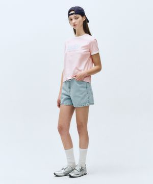 W DENIM SHORTS light blue
