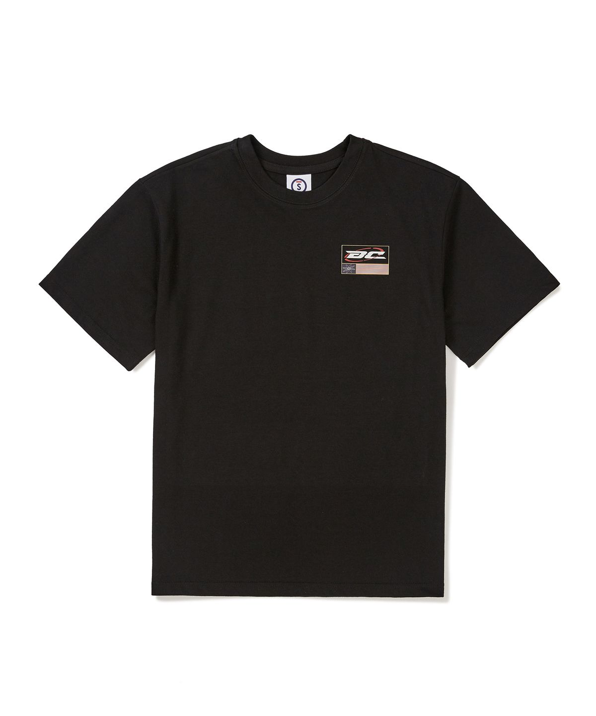 본챔스(BORN CHAMPS) 백 투비 CHMPS 로고 반팔 티셔츠 B24ST07BK