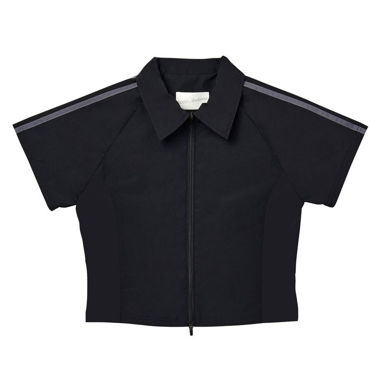 SPORTS POLO TOP (BLACK)