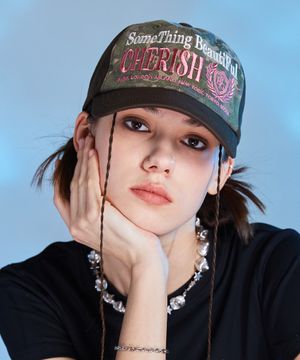 L11 OFF CHERISH BALL CAP(BROWN)