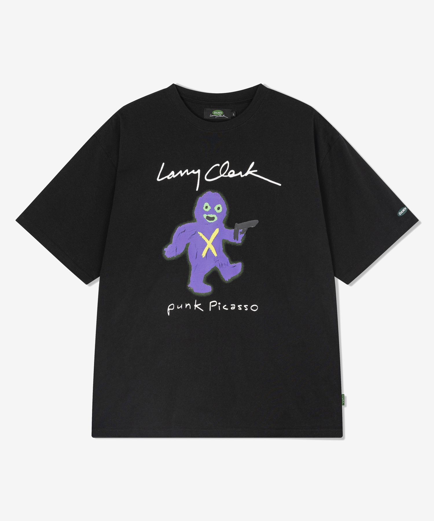 MUSINSA公式 | LARRY CLARK PUNK PICASSO SS BLACK (NEON. VER)