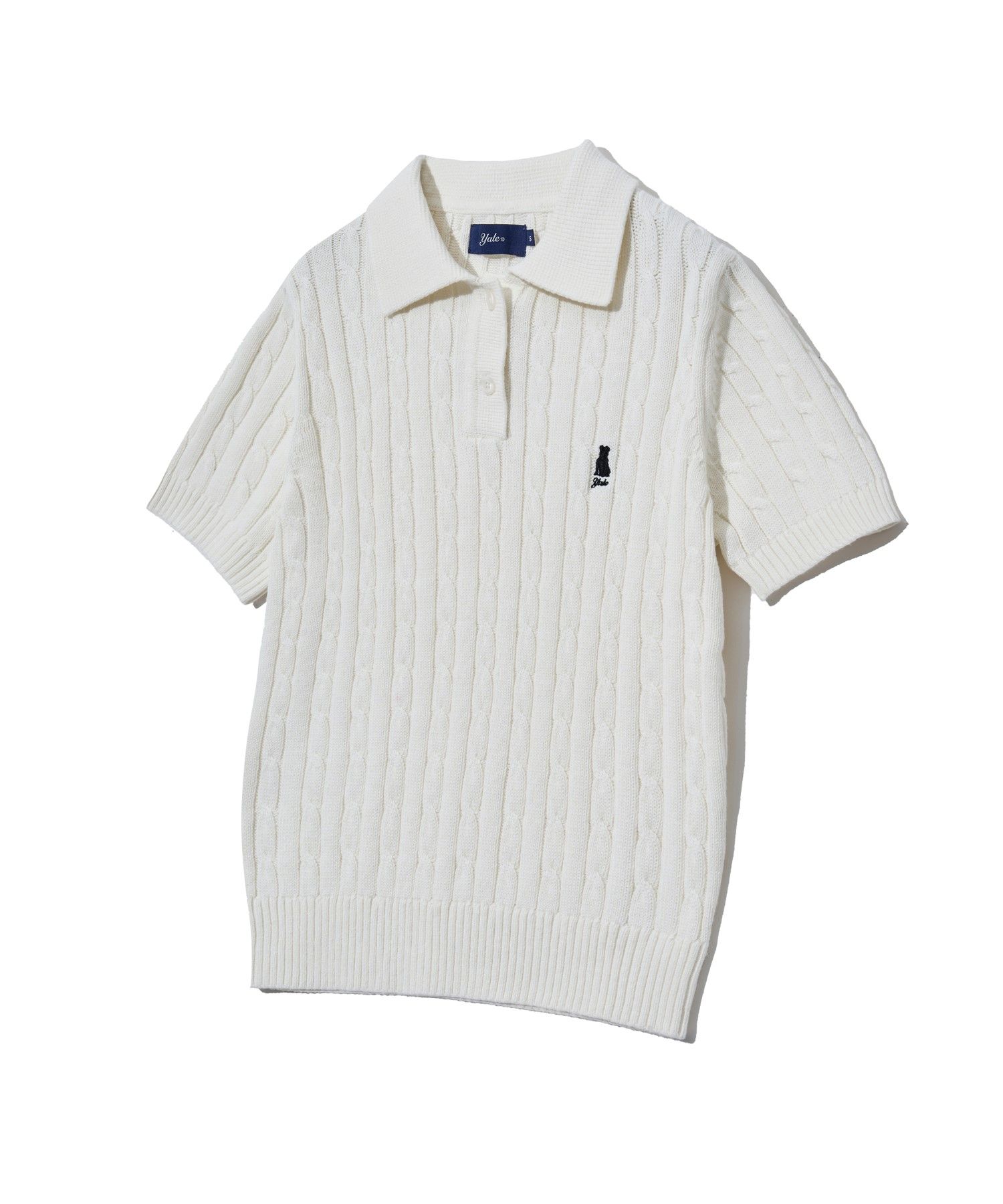 MUSINSA | YALE Women's Heritage Dan Cable Short Sleeve Polo