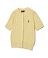 우먼즈 케이블 숏슬리브 가디건_라이트 옐로우