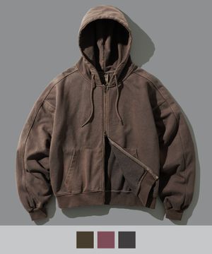 메테오 디어 피그먼트 후드집업 토프브라운 SJHD1449