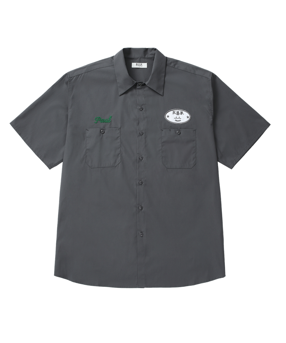 엔와이피(N.Y.P) Demon Skater Shirt (charcoal)