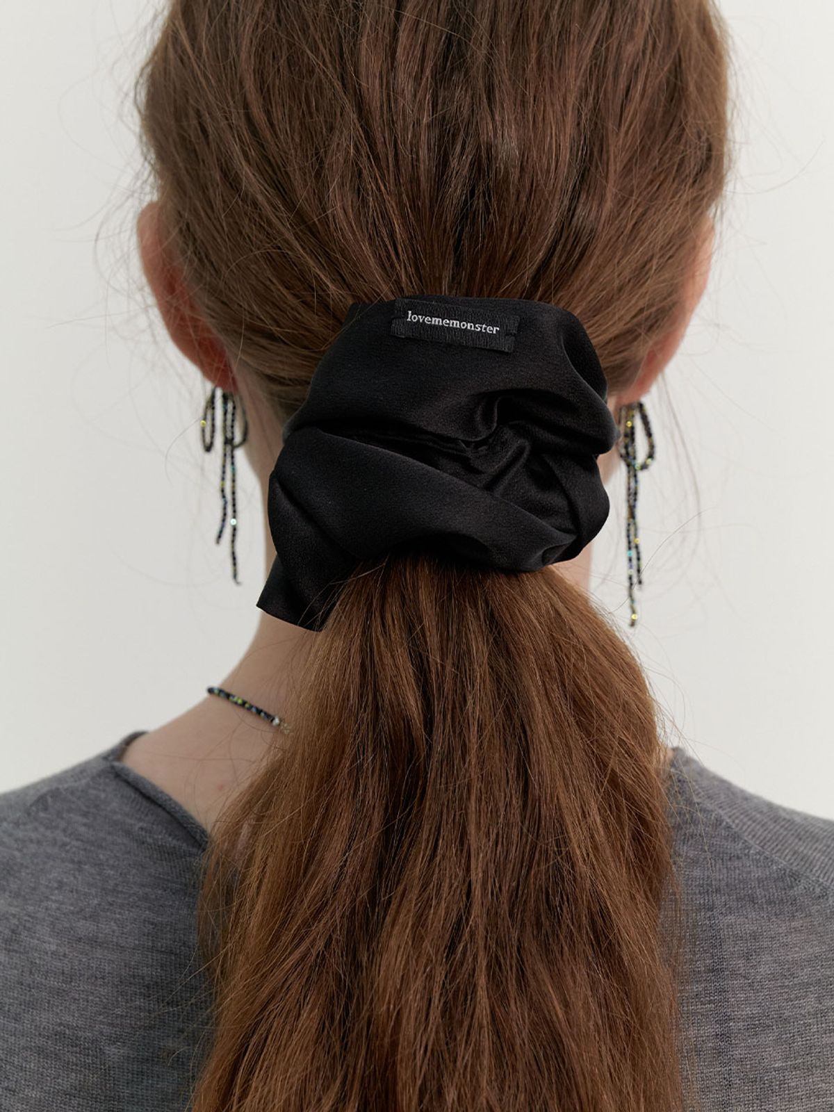 러브미몬스터(LOVE ME MONSTER) Essential Satin Scrunchy M (L241MHA060)