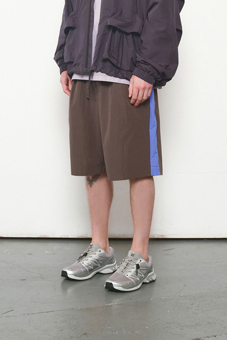 Curtis Color Point Half Pants Charcoal