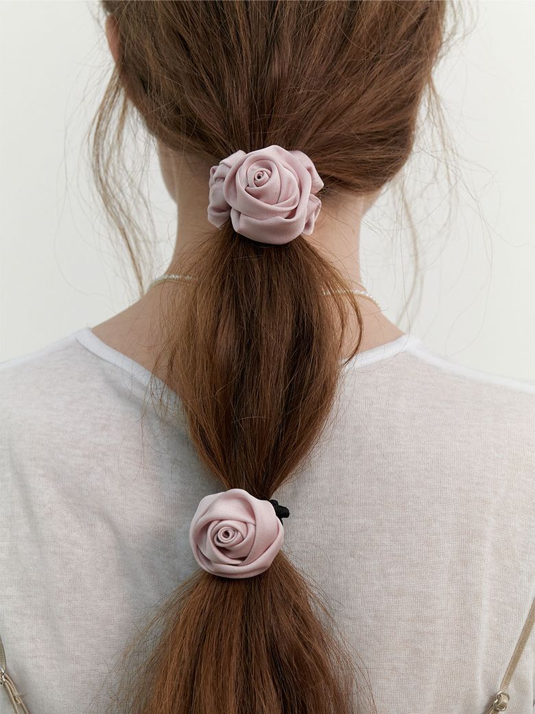 Satin Rose Scrunchy (L241MHA080)