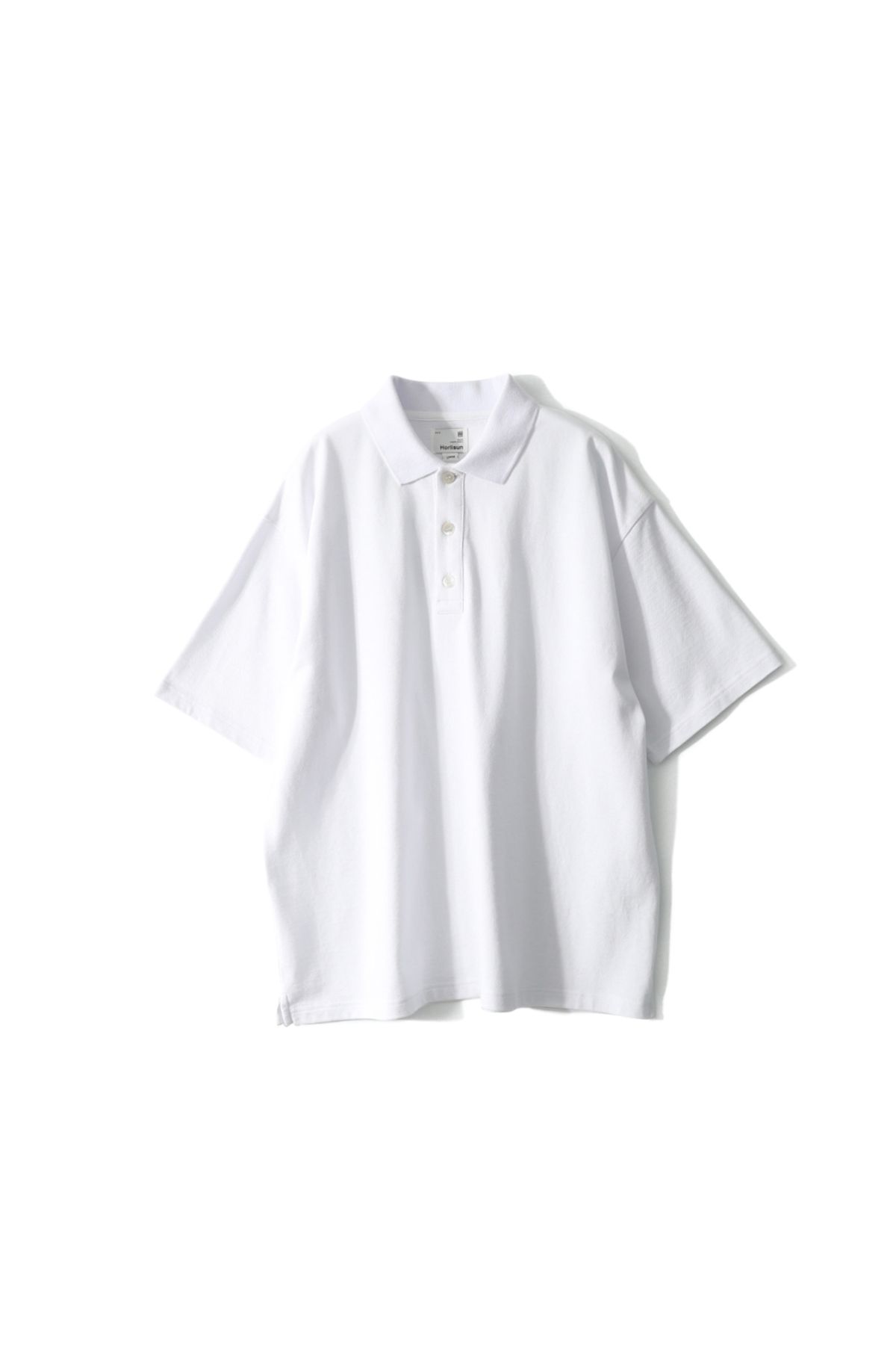 홀리선(HORLISUN) Sumerset Short Pique Pullover Shirt White