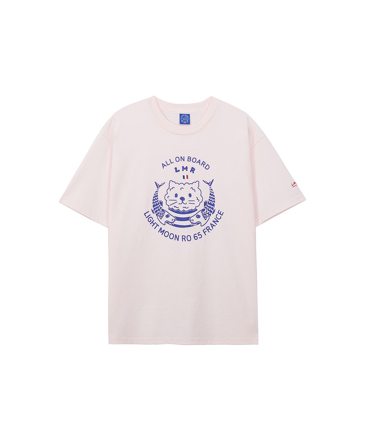 엘엠알(LMR) 프렌치 마린 아트웍 티셔츠 LIGHT PINK