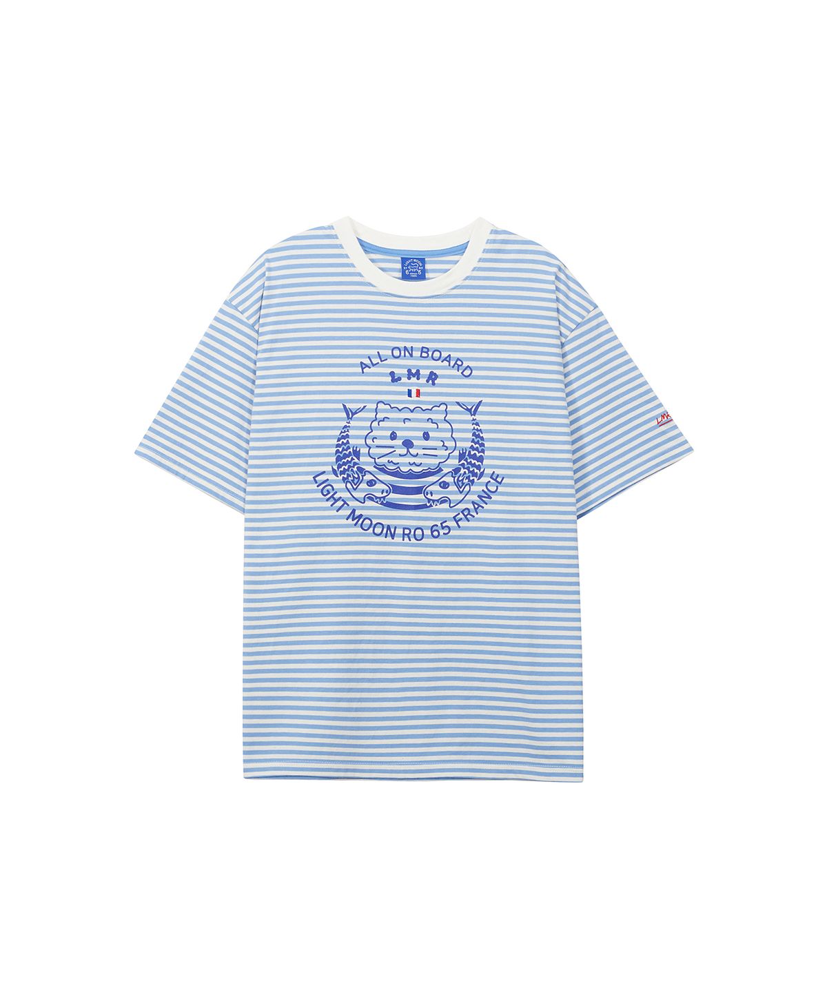 엘엠알(LMR) 프렌치 마린 아트웍 티셔츠 IVORY_BLUE