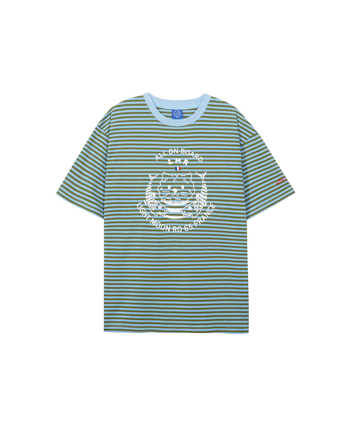 엘엠알(LMR) 프렌치 마린 아트웍 티셔츠 BLUE_GREEN