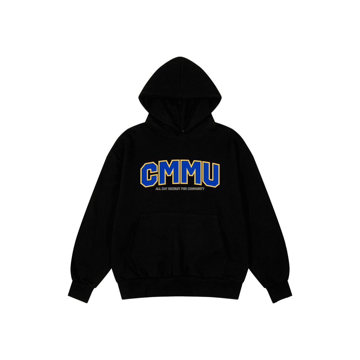 커뮤니티클럽(COMMUNITY CLUB) CMMU UNIV 후디 (블랙)
