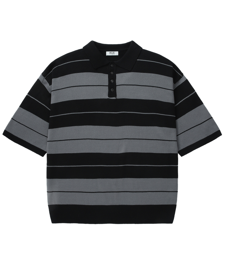 Charlie Brown Polo Knit man (charcoal)