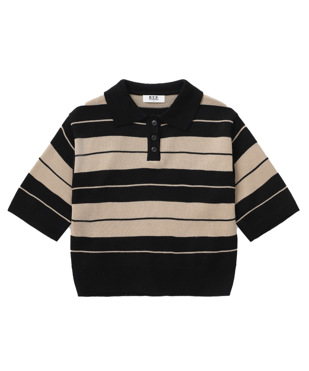 엔와이피(N.Y.P) Charlie Brown Polo Crop Woman (brown)