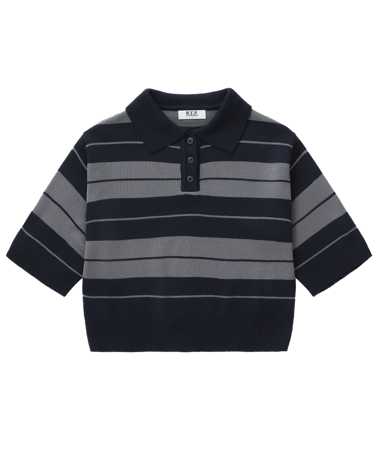 엔와이피(N.Y.P) Charlie Brown Polo Crop Woman (navy)