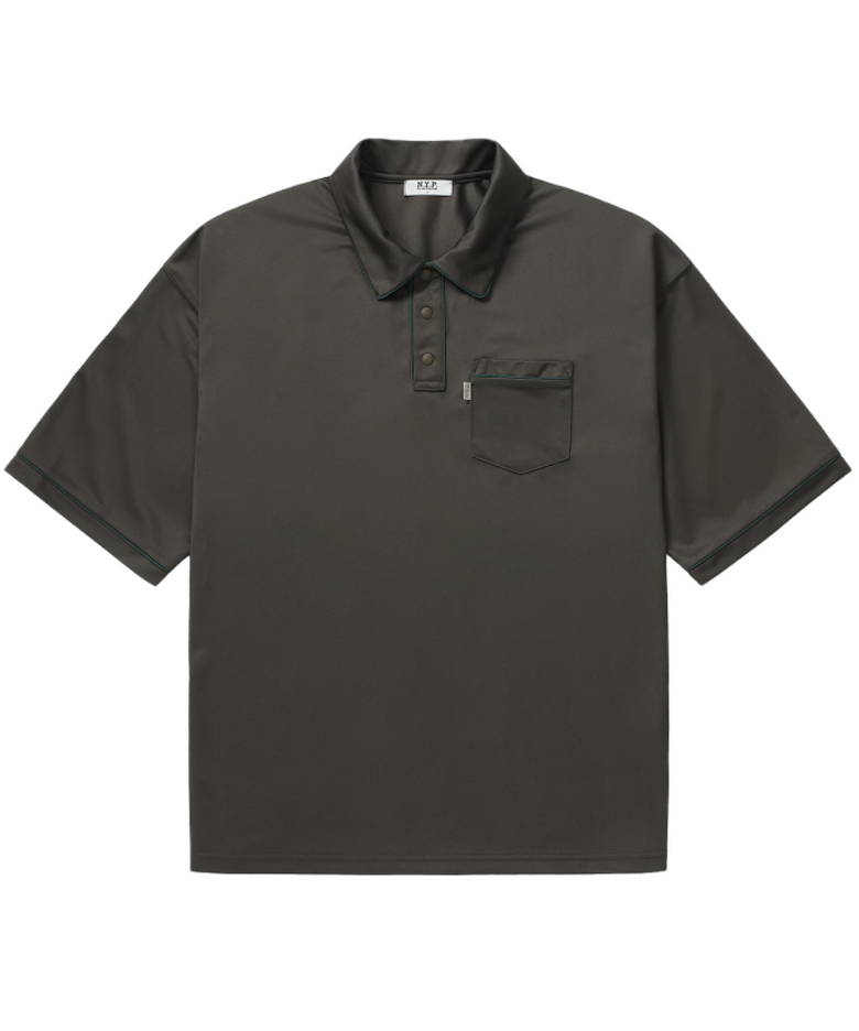 Goofy Skater Boy Polo Shirt (brown)