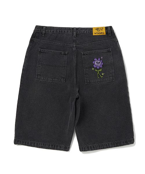 ISCREAM DENIM SHORTS (BLACK)