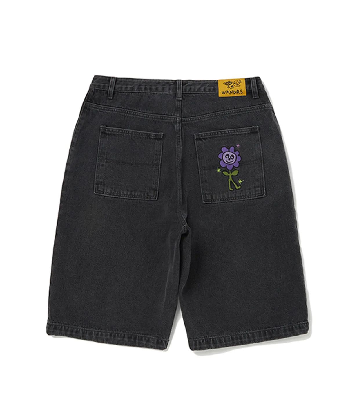 위캔더스(WKNDRS) ISCREAM DENIM SHORTS (BLACK)