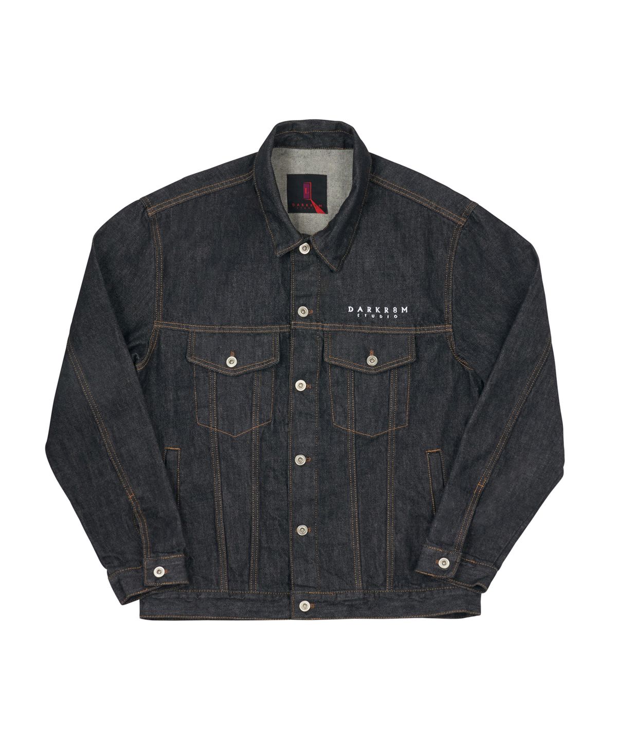 에이오엠지(AOMG) KIAN84 x DARKR8M STUDIO WOOKimyung Denim Jacket Black