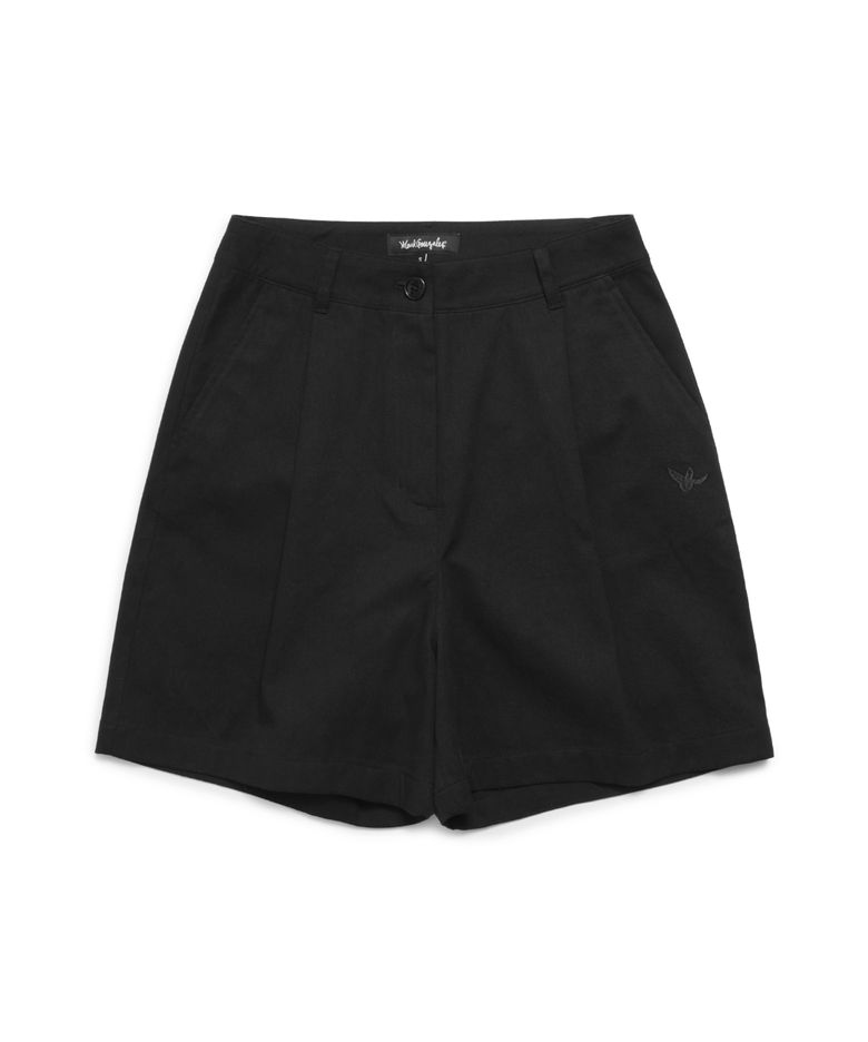 WOMENS ONETUCK CHINO SHORT - BLACK