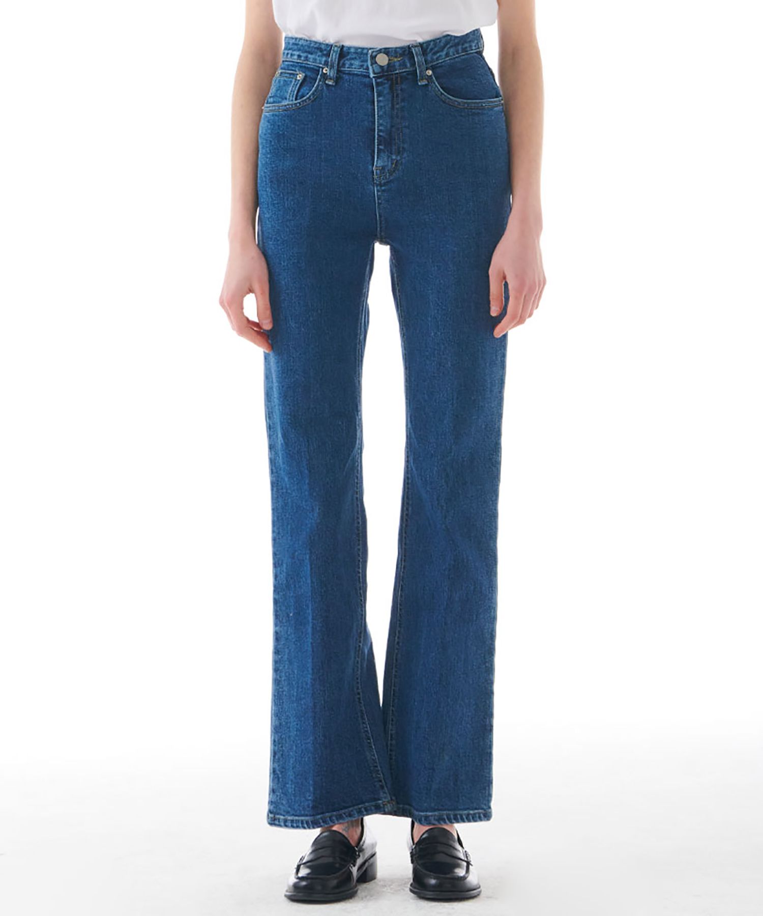 MUSINSA | CAMINO Reggi Slim Bootcut Jeans Blue