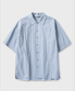 네츄럴 링클 하프 슬리브 셔츠_SKY BLUE