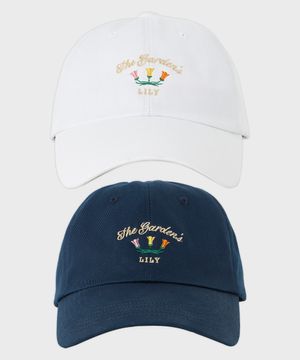 릴리 너드 볼캡 (네이비,화이트)