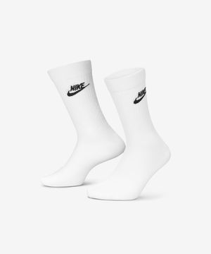 스포츠웨어 에브리데이 에센셜 크루 삭스(3켤레) - 화이트:블랙 / DX5025-100