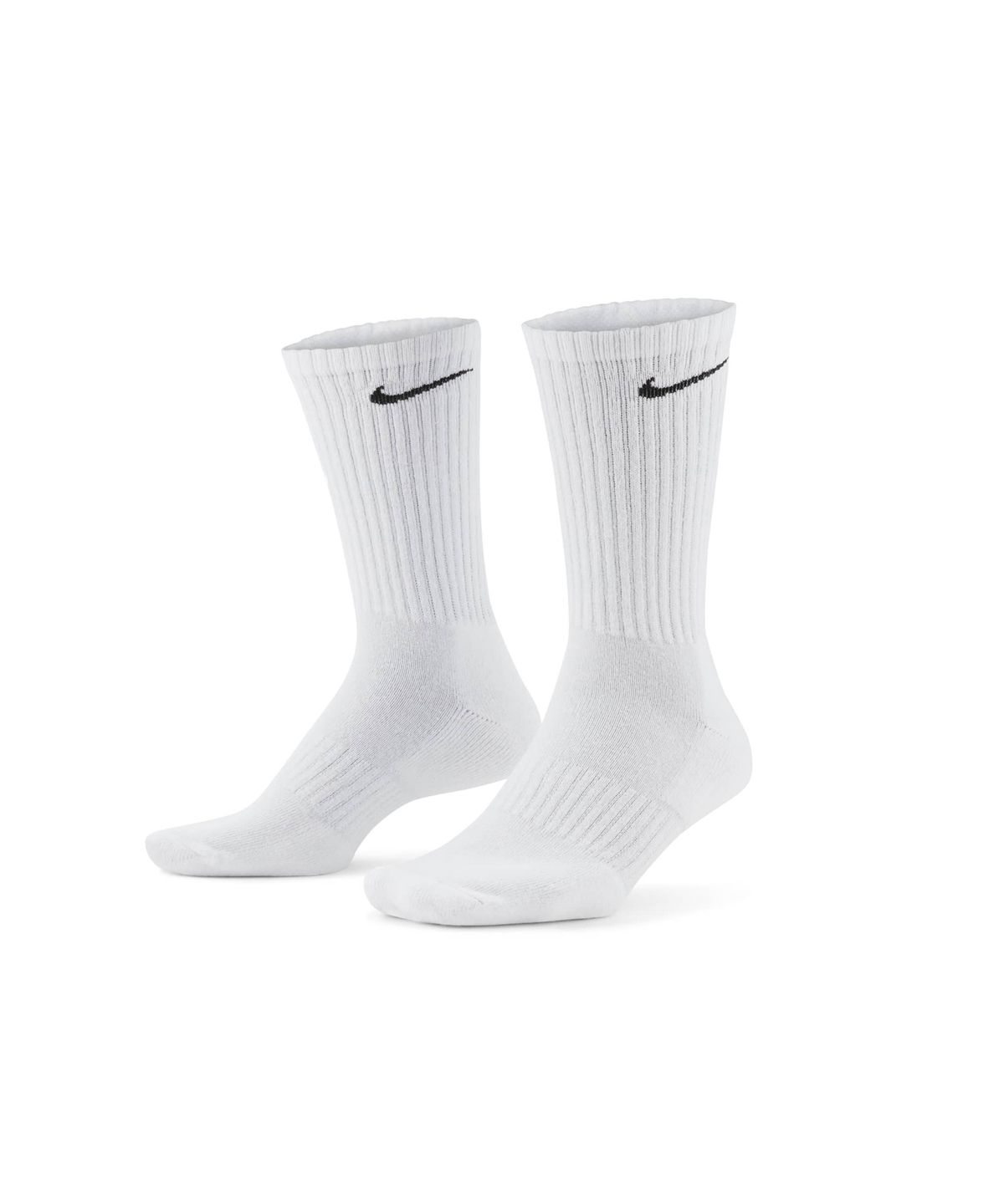 나이키(NIKE) 에브리데이 쿠션 트레이닝 크루 삭스(3켤레) - 화이트:블랙 / SX7664-100