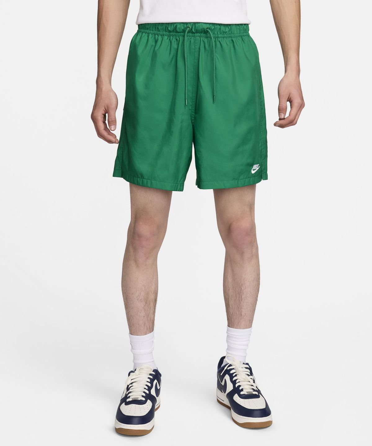 나이키(NIKE) 클럽 우븐 플로우 쇼츠 M - 말라카이트:화이트 / FN3308-365