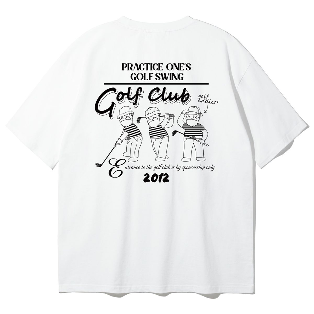 앨빈클로(ALVINCLO) GOLF TRIO 오버핏 반팔티 AST4520 (3 COLOR)