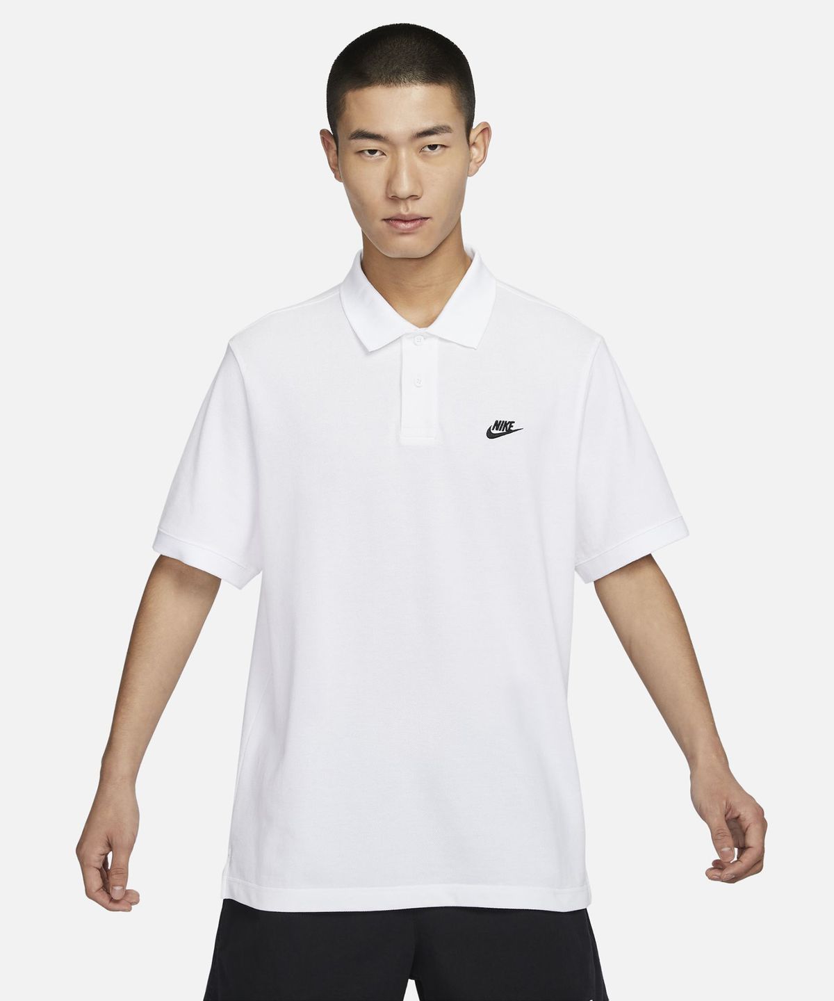 나이키(NIKE) 클럽 반소매 폴로셔츠 M - 화이트:블랙 / FN3895-100