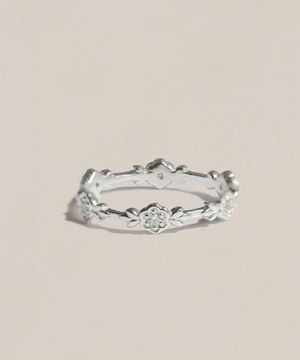 925실버 동백꽃 은 실반지 카멜리아/ Camellia