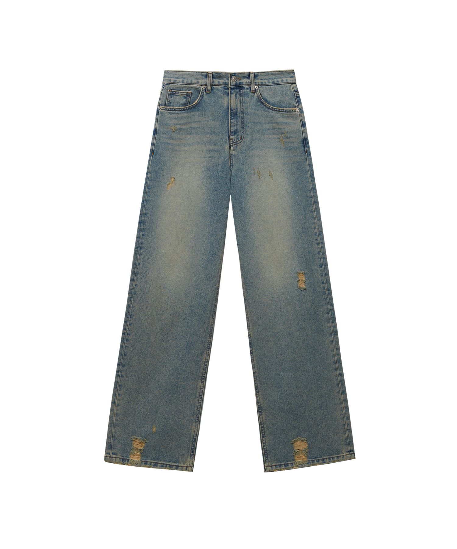 MUSINSA公式 | INSTANTFUNK vintage washed-out wide denim pants