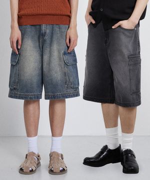 버뮤다 데님 카고 쇼츠_4 COLOR