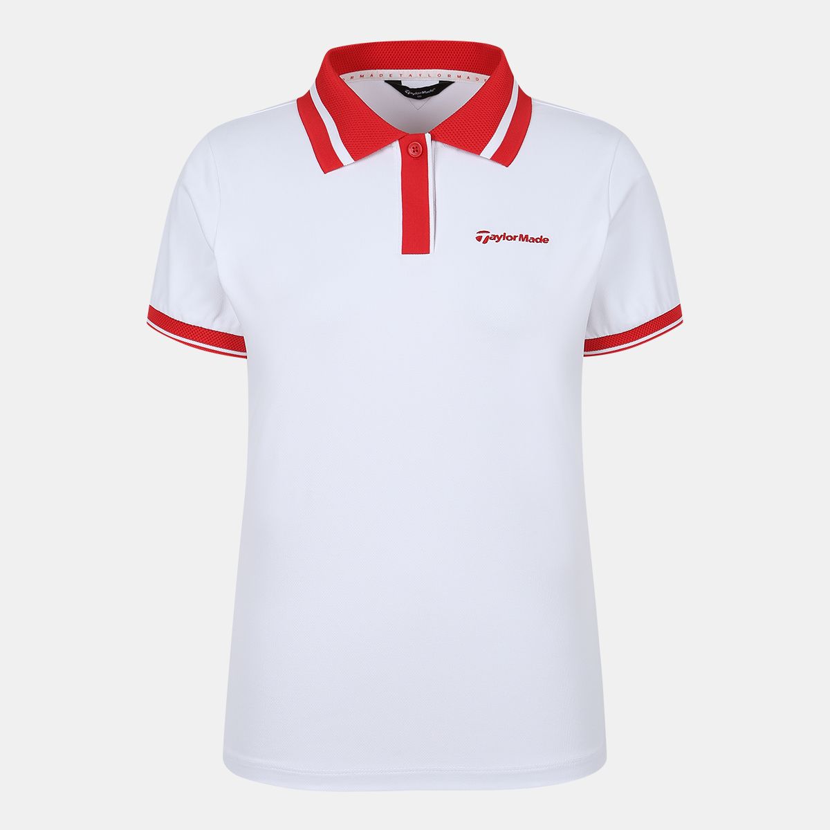 테일러메이드 어패럴(TAYLORMADE APPAREL) 여성 배색 시보리 카라 반팔 티셔츠 TTN-62HG41-100
