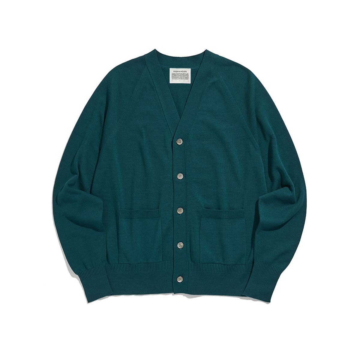 히즈핸더(HISHANDER) WHOLEGARMENT CARDIGAN [Blue Green]