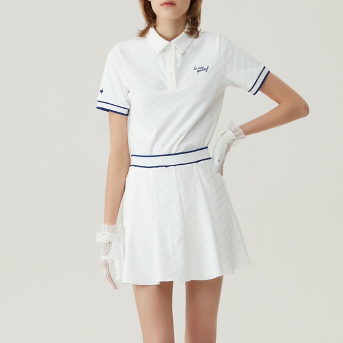 르꼬끄 골프(LECOQ GOLF) 여성 테리자가드 플레어 스커트 (GP122LSK35)