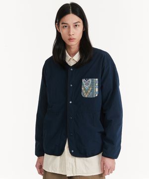 베니스 우븐 포켓가디건